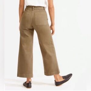 Everlane Wide Leg Crop Pant in Ochre